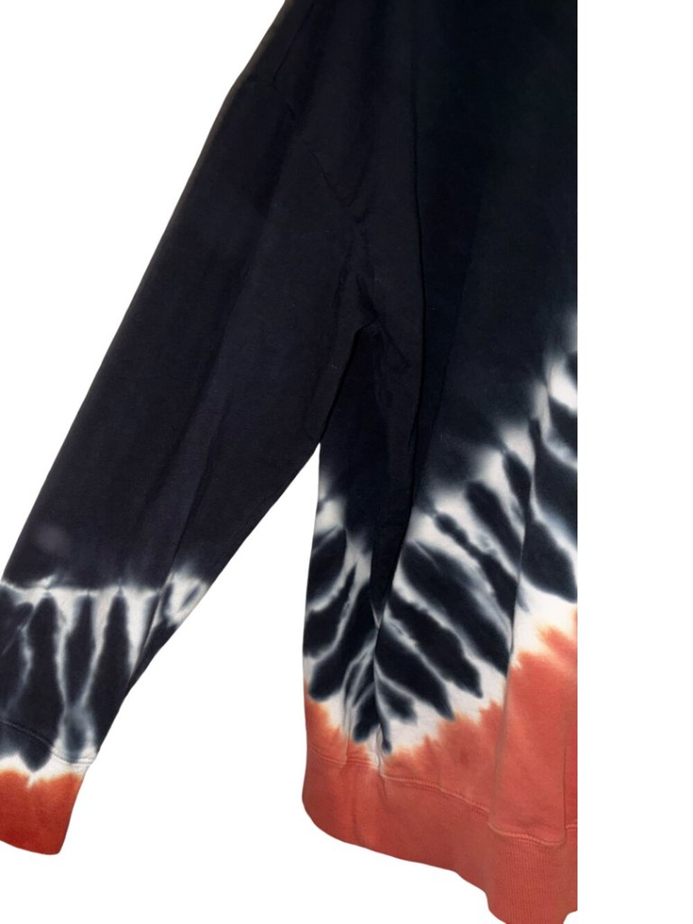 Sz.3X*Torrid*Coral/Black/White Tie-Dyed Sweatshirt--3/4 Sleeve - Picture 3 of 5